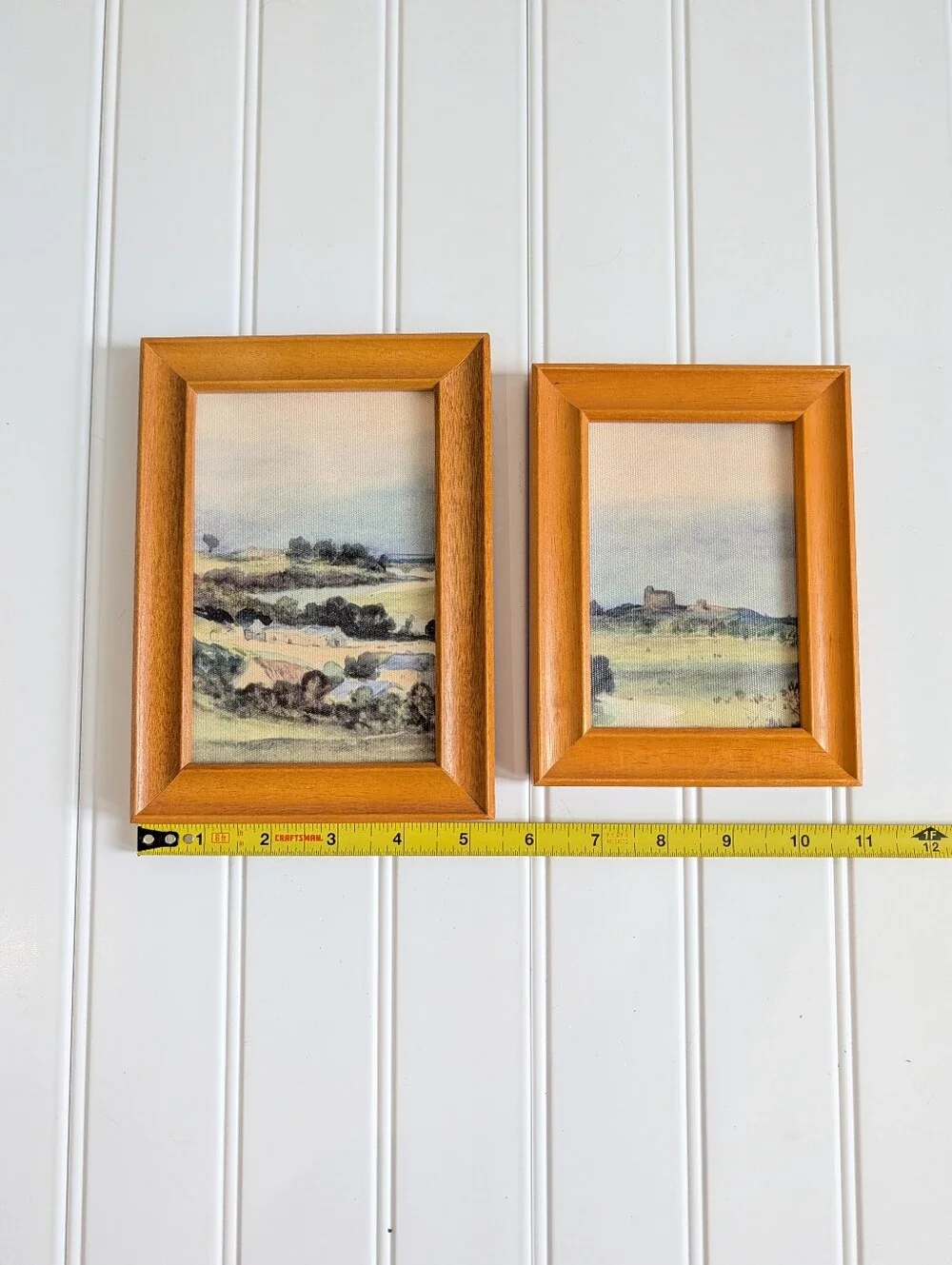 Set of 2 Wooden Framed Landscape Canvas Landscape Prints